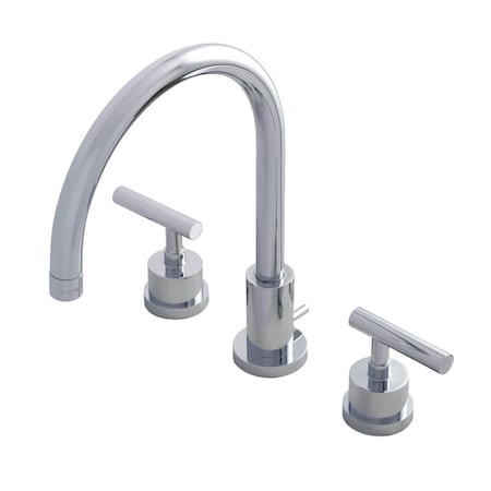Kingston Brass KS8921CML 8" Widespread Bathroom Faucet, Polished Chrome KS8921CML